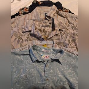 SALE BUNDLE Tropical Print. Mens Blue, Gray, Tan. Various Sizes And Brands.